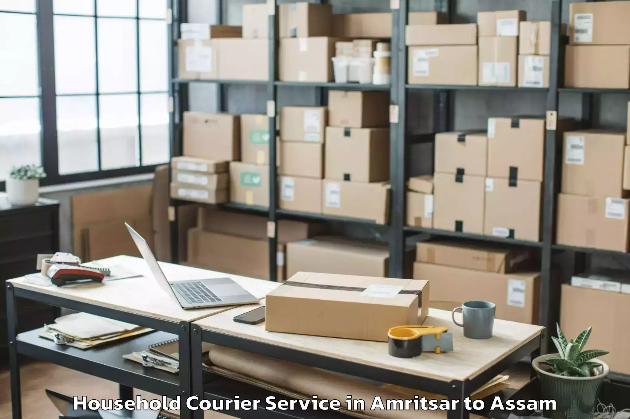 Comprehensive Amritsar to Tinsukia Household Courier